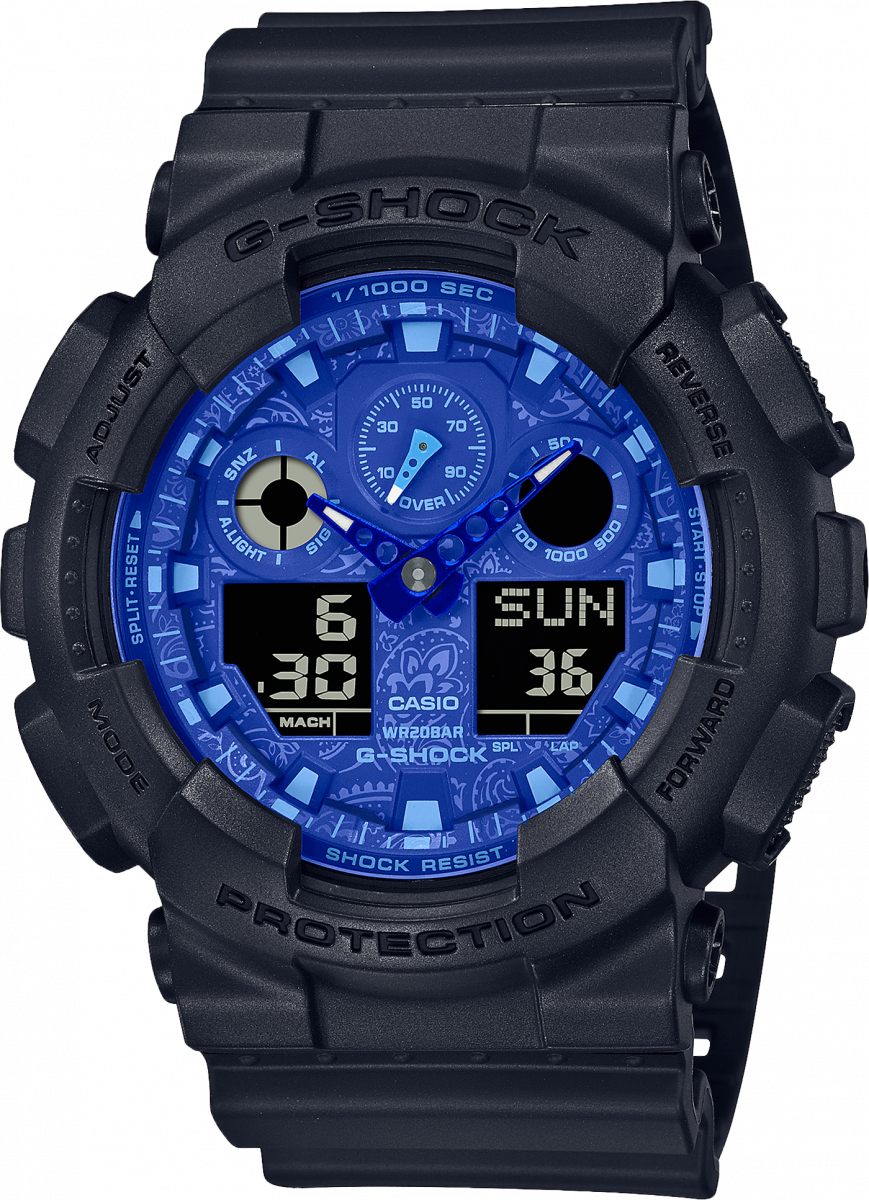 купить часы наручные часы casio g-shock ga-100bp-1a с бесплатной доставкой | Купите часы КАСИО в интернет-магазине дилера CASIO.BAZA